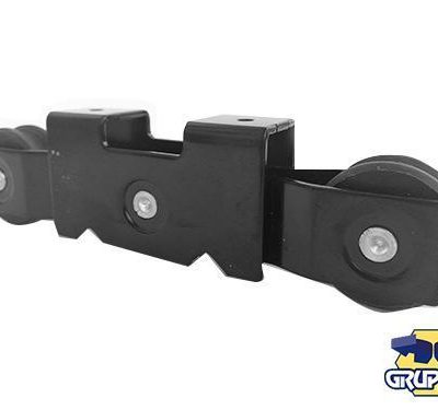 Carretilla Dawh Fija 3" Tandem embalada<br>SKU:CDF3T